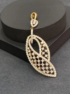 1.60 Cts Round Brilliant Cut Natural Diamonds Pendant In Stamped 14K Yellow Gold - Bild 1 von 10