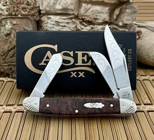 Case XX USA Beautiful Custom Brown Maple Burl AAA+++ Stockman Pocket Knife #07 - Picture 1 of 8