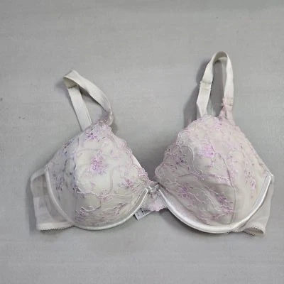 Sujetador Wonderbra Mujer 36D Blanco Floral Balconette Con Aros LEER Foto 1 de 4