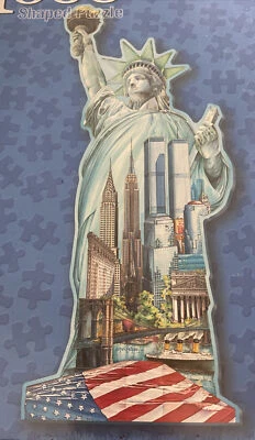 FX Schmid 1000pc Shaped Puzzle ~ STATUE of LIBERTY ~ 17"x 39" #78006 NEW SEALED - Image 1 of 4