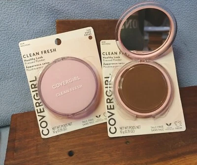 (2) Covergirl Clean Fresh Pressed Powder - 230 Dark Matte Finish VEGAN Talc-free - Image 1 of 4