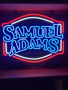 Samuel Adams Beer Boston Lager 24"x20" Neon Light Sign Lamp Bar Wall Decor Glass - Picture 1 of 2