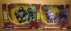 💥TRANSFORMERS💥OPTIMUS PRIMAL/MEGATRON💥BEAST WARS💥2021 HASBRO💥 - Picture 1 of 12
