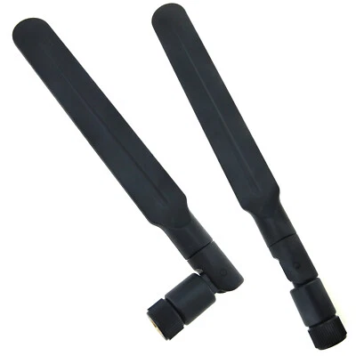 2pcs PC Wireless Antenna 2.4GHz 5GHz WiFi Bluetooth RP-SMA 8dBi Aerial Booster - Image 1 of 4