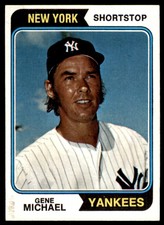 1974 TOPPS GENE MICHAEL . NEW YORK YANKEES #299