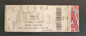 Shohei Ohtani HR #70 2021 Tigers Vs Angels Full Ticket 6/20/21 ⚾️⚾️ - Picture 1 of 2