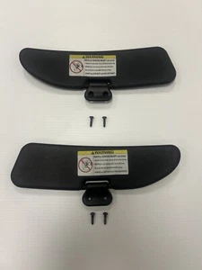 🚘 96-02 BMW E36 Z3 M ROADSTER SUN VISOR SET LEFT RIGHT BLACK SCHWARZ - Picture 1 of 6