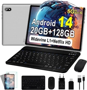 Tablet Android 14 Tablet 10 Zoll Tablet PC 5G WiFi 6 Octa-Core 20GB RAM C1065 - Bild 1 von 6