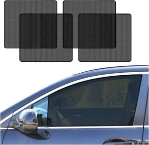 4x For Volvo Car Side Windows Sun Shade Static Cling Mesh Privacy Shield Cover