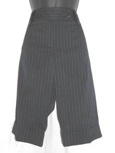 Vintage 1990's Tracy Evans Dress Shorts Size 13 NWT Black Stripe Blend Cuffed - Picture 1 of 11