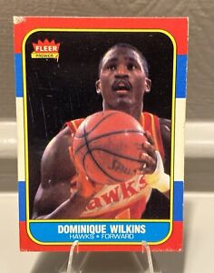 1986-87 Fleer Basketball #121 Set-Break Dominique Wilkins RC - Atlanta Hawks HOF