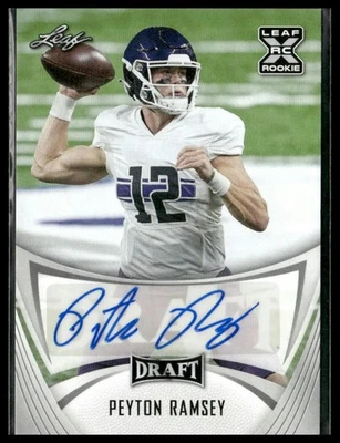 2021 Leaf Draft #BA-PR1 Peyton Ramsey Autographs - Image 1 of 2