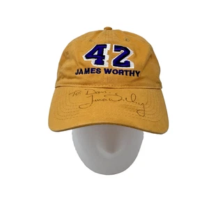 Rare Vintage Los Angeles Lakers James Worthy #42 Cap, Autographed "To Dan" - Picture 1 of 11