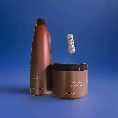 Linange Argan Oil With Q-10 Enzimas Shampoo And Conditioner 16oz - Image 1 of 2