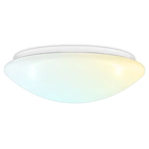 Luxrite 11" LED Flush Mount Light, 20W, 5 CCT, 1500 Lumens, Dimmable, Damp Rated - Picture 1 of 7