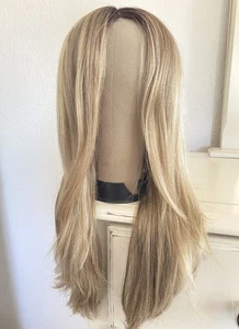 Lennox | Rene of Paris | Lace Front | Lace part | LONG CENTER PART | ROSE GOLD - Picture 1 of 7
