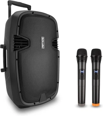 Pyle PPHP1535WMU 1600 Watt, 15" Bluetooth PA Speaker Portable Sound System - Image 1 of 4