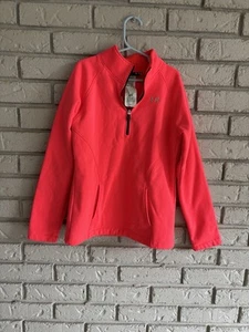 Under Armor Cold Gear Girl's Quarter Zip Pull Over Coral Pink YS - Picture 1 of 5