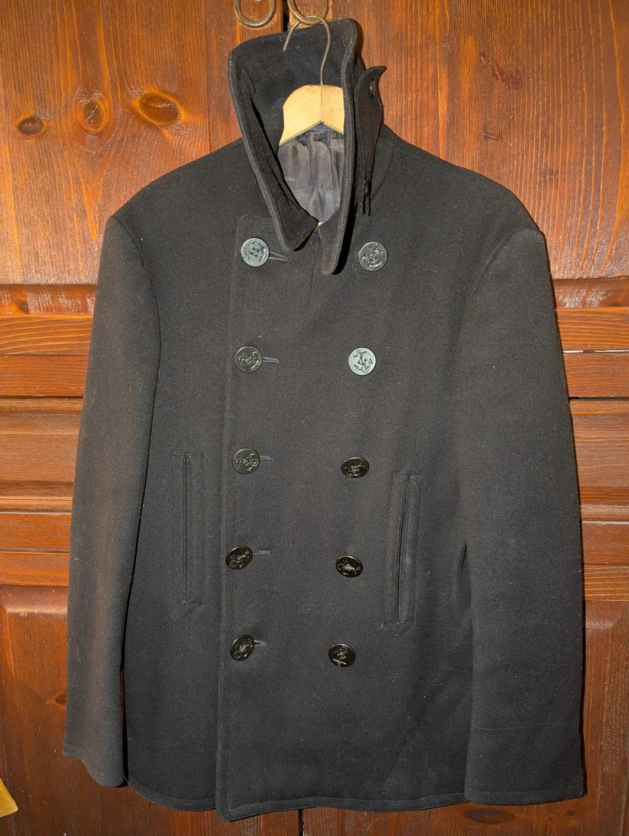 1940's Vintage【U.S.NAVY】10Buttons P-Coat 1940s Peacoat In