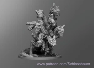 Zombie Hydra Monster Manual 28mm Scale D&D Tabletop Miniature SB - Picture 1 of 1