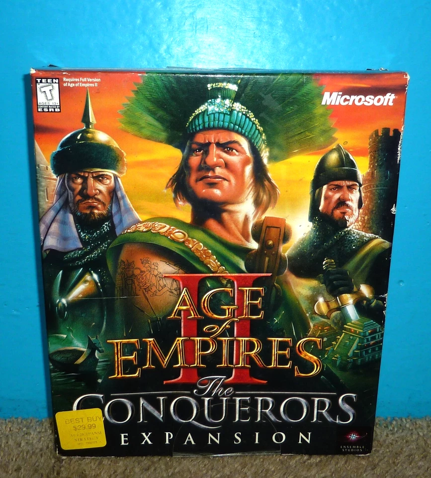 Age of Empires II The Conquerors Expansion Microsoft 2000 Big Box Sealed - Image 1 of 4