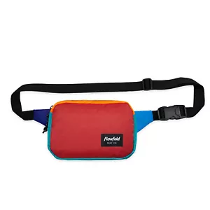 Flowfold Brick Recycled Red Multi-Color Explorer Small Fanny Pack Sling Pack Bag - Picture 1 of 1