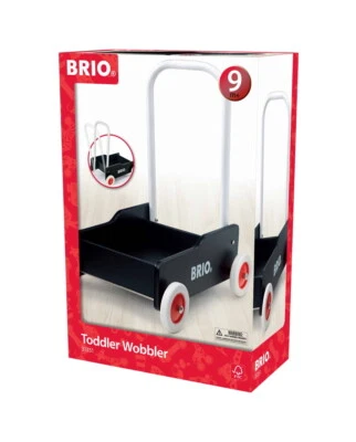 Brio Babywelt Holz Lauflernwagen schwarz 31351