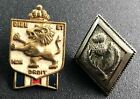 WWII WW2 British War Relief Lapel Pin Badge Dieu Et Mon Droit Lion Pin & Button