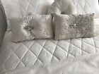 Kylie Minogue At Home Cushions X 2 Beige / Oyster Velvet