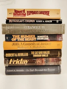 Robert A. Heinlein Lot of 8 HC/PB Books Vintage 1980s-1990s - Picture 1 of 2