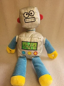 Scentsy Buddy Gage the Robot Silver Plush No Scent Pack Retired 15"  - Picture 1 of 3