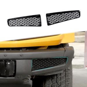 2 piezas molduras exteriores de cubierta de parachoques delantero negro para Ford Bronco 2021+ - Imagen 1 de 10