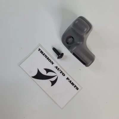 1998-2001 Nissan Pathfinder passageiro lateral duplo clipe para viseira solar cinza fabricante de equipamento original - Imagem 1 de 3