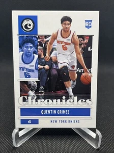 2021-22 Panini Chronicles #32 Quentin Grimes RC - New York Knicks - Picture 1 of 6