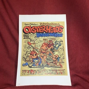 Rockin Jelly Bean Print Lowbrow 12” x 8.5” OYSTERHEADS! - Picture 1 of 2
