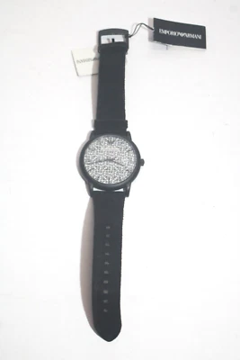 NEW AUTHENTIC EMPORIO ARMANI LUIGI BETA BLACK GUNMETAL GREY MEN'S AR11274 WATCH - Image 1 of 4