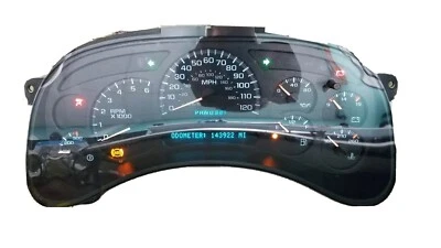 Painel de instrumentos ICP programado com carcaça preta para 03-05 GMC Yukon 15224139 - Imagem 1 de 4