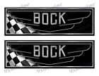 Two Bock Classic Racing 10" long Stickers