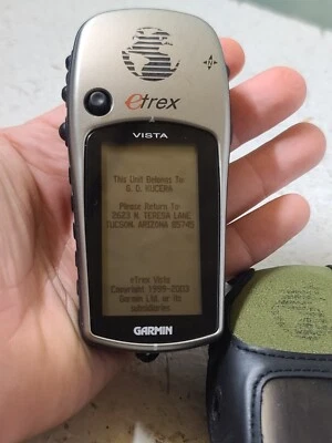 Garmin eTrex Vista Handheld GPS Navigator Outdoor Sport Hiking Walking Works! - Image 1 of 4