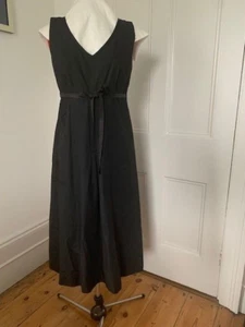 SOAKED IN LUXURY BLACK DRESS with ribbon applique detail, lined size L (UK12-14) - Picture 1 of 8