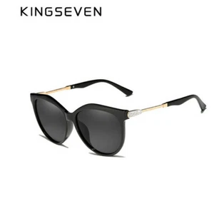 KINGSEVEN 2020 Polarized Women Black Sunglasses - Picture 1 of 5
