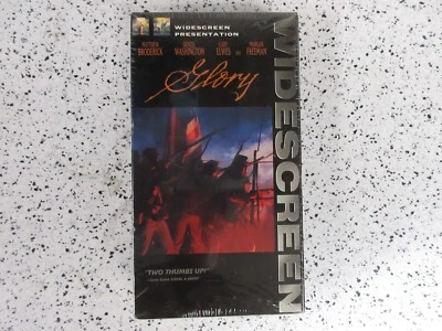 Glory 1989 VHS Movie Columbia Tristar Video Denzel SEALED WIDESCREEN WATERMARKS - Image 1 of 4
