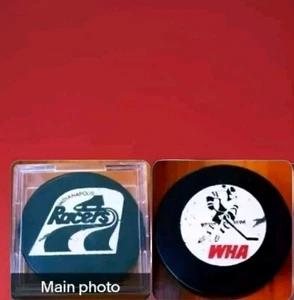 1974-75 WHA INDIANAPOLIS RACERS HOCKEY OFFICIAL GAME PUCK OLD SLUG CANADA - Bild 1 von 8