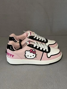 Hello Kitty Shoes Women’s Size 7 - Limited Edition Court Sneaker - Pink - NEW - Picture 1 of 8