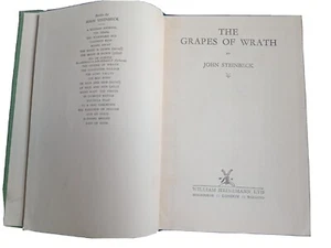 GRAPES OF WRATH John STEINBECK 1953 William Heinemann UK print, a Rare edition - Picture 1 of 10