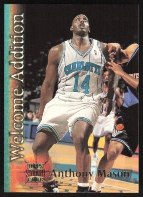 1996-97 Stadium Club Welcome Addition Anthony Mason #WA14 Charlotte Hornets - Image 1 of 2