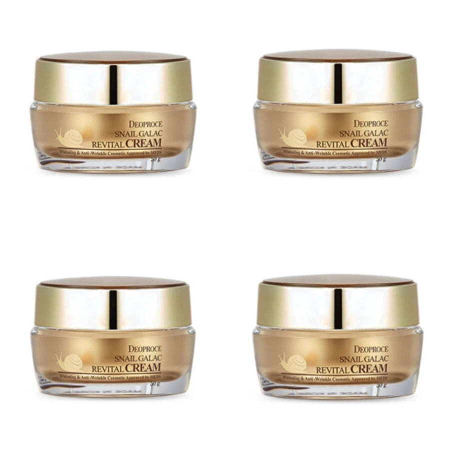 Deoproce Snail Galac Revital Cream 50g*4Pcs / FREE SHIPPING - Image 1 of 1