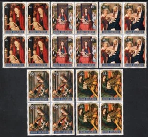 COOK ISLANDS MNH 1977 SG576-80 Christmas Blocks of 4 Set - Picture 1 of 1