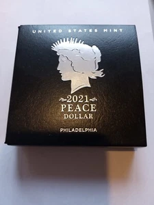 2021 Peace Dollar Box & NUR COA - PHILADELPHIA - KEINE MÜNZE - Bild 1 von 2