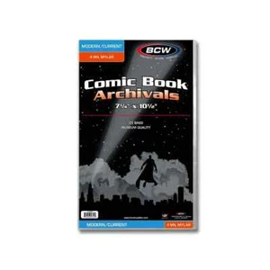 10 BCW Comic Book 4 Mil Mylar Archivals Bags (Current/Modern) And Boards - Picture 1 of 1